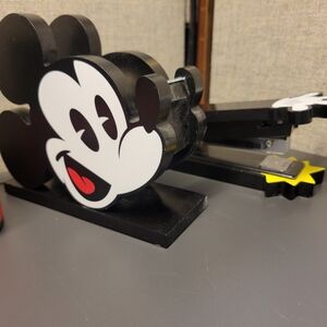 Disney Mickey Mouse Stapler and Tape dispenser set-Black and Red